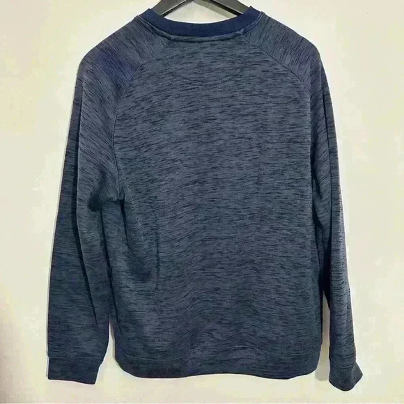 Greg Norman Sweater Men's Blue Black Long Sleeve Crew Neck Logo Size M - Picture 2 of 6